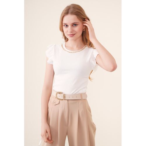 Chemisier Tricot - Blanc
