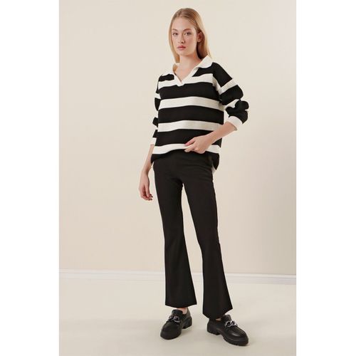 Pantalon Pattes Evasés - Noir