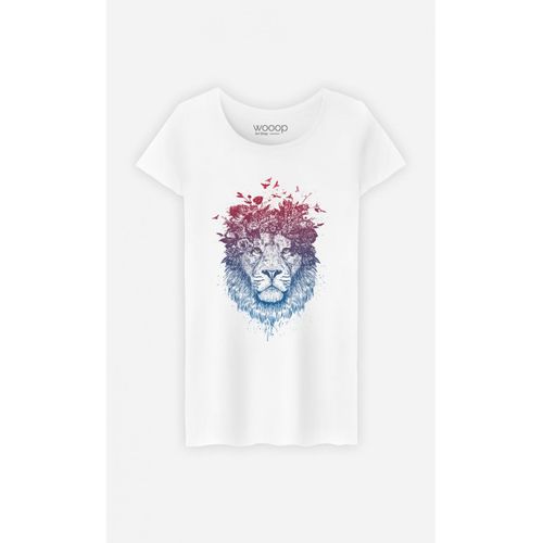 Tshirt Femme Floral Lion