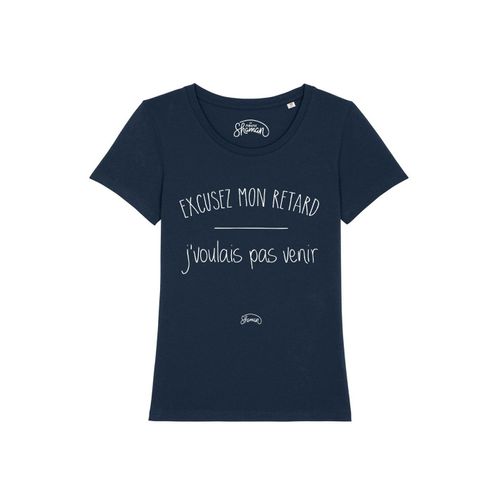 Tshirt Femme Excusez Mon Retard J'voulais Pas Venir