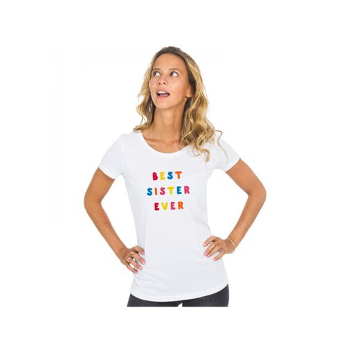 Tshirt Femme Best Sister Ever Colorée Waf