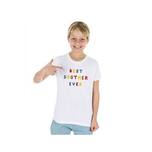 Tshirt Garçon Best Brother Ever Coloré Waf
