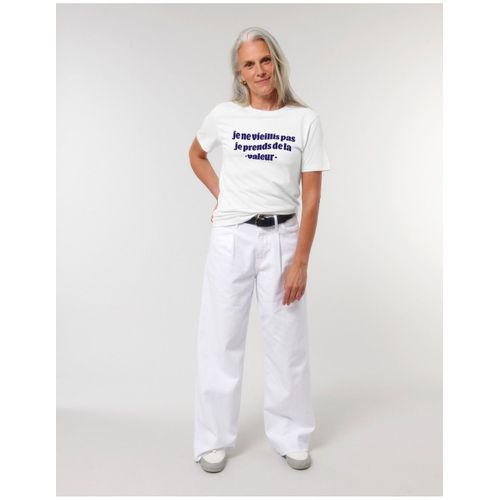 Tshirt Femme Je Ne Vieillis Pas Je Prends De La Valeur Bleu