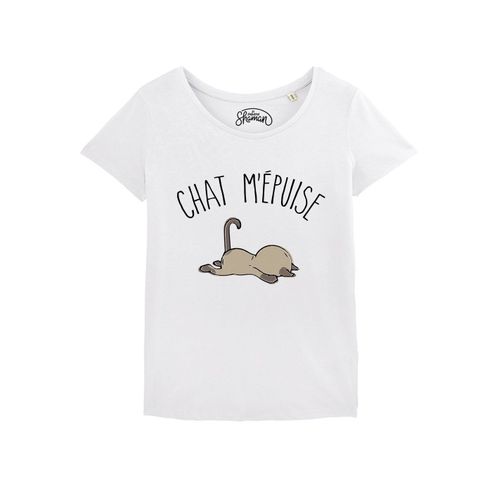 Tshirt Femme Chat M'epuise