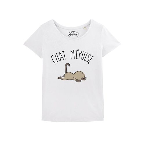 Tshirt Femme Chat M'epuise