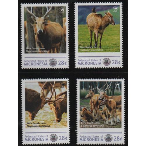 Etats De Micronésie ( Océanie ) Timbres Animaux : Les Cerfs