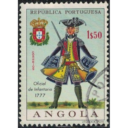 Angola 1966 Militaire Officier D'Infanterie Y&T Ao 522 Su