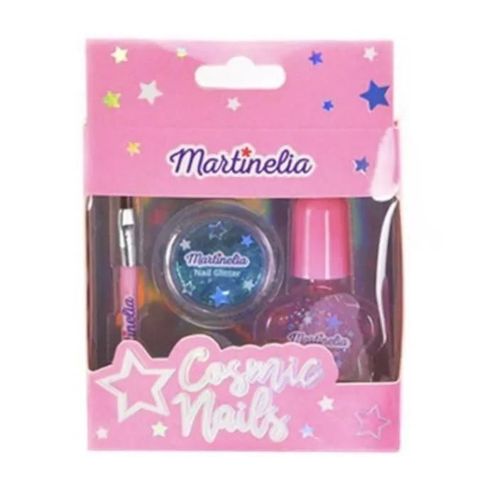 Vernis À Ongles - Martinelia - Cosmic Nails - Paillettes Roses - Kit Manucure Enfant - Non Toxique Multicolore