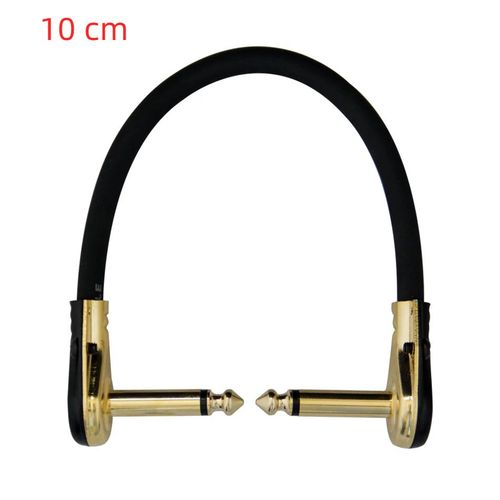 Câble De Raccordement De Guitare Anti-Bruit,10-60cm,1/4 Pouces,Ligne Audio Sans Oxygène À Angle Droit Pour Effets De Guitare,Prise Jack De Pédale,1 Pièce - Type 10cm 1 Pc #B