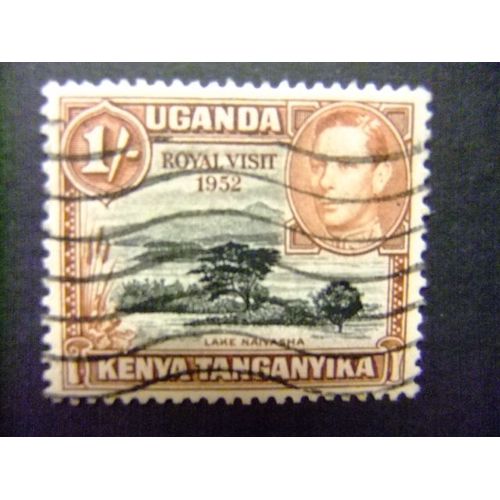 42 Kenya Ouganda Tanganyika 1952 / Visite Royale Du Roi George Vi Et Lac Naivasha / Yvert 82 Fu
