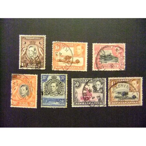 42 Kenya Ouganda Tanganyika 1938 / Roi George Vi / Yvert 50 / 57 Fu Incomplet
