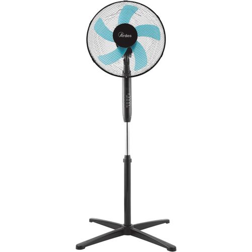 AR5ST40PNR Ventilateur sur pied avec télécommande STEELO 40PNR - Base 40 cm oscillante avec inclinaison réglable - Ventilateur sur pied silencieux 3 vitesses, Zibeline