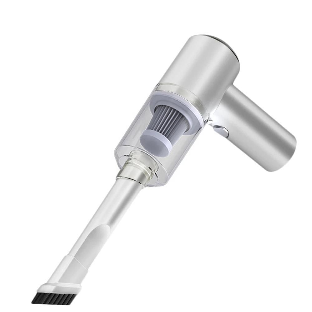 Aspirateur De Voiture 120w Sans Fil Rechargeable Puissant Forte Aspiration Nettoyage Rapide Pour Voiture Maison Blanche,A