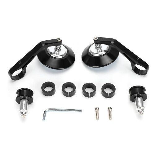 2pcs Moto Électromobile Extérieur Rétro Rond Guidon Rétro Rétro Réfléchissant