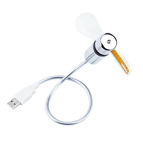 Flexible LED Horloge Horloge Affichage de l'heure Mini Ventilateur USB Pour PC Portable Ordinateur Portable