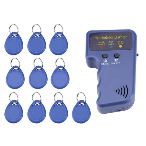 Graveur / Copieur / Lecteur / Duplicateur Rfid Portable 125khz Avec 10 Étiquettes D'identification