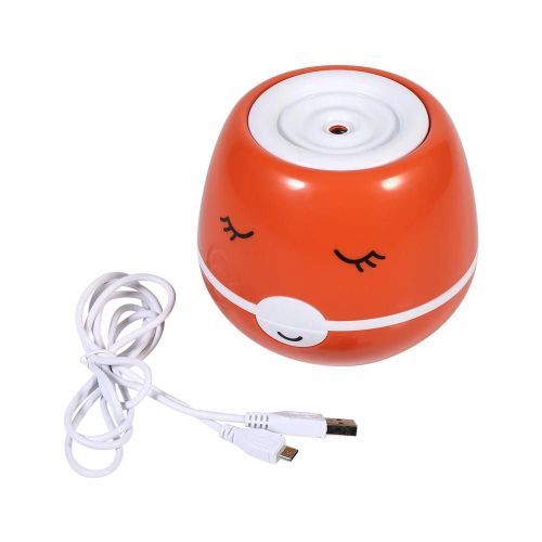 Mini USB Humidificateur d'air à ultrasons Purificateur Diffuseur d'arômes Atomiseur de bureau Orange
