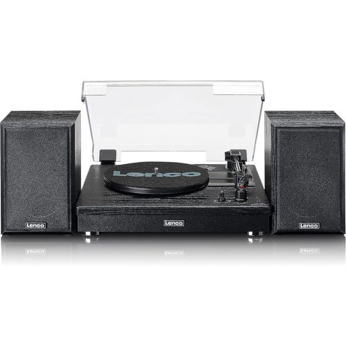 Lbgwp60-Platine Vinyle Ls-101-Platine Vinyle Bluetooth-Haut-Parleur Externe Avec 2 X 10 Watt Rms-3 Vitesses-Entraînement Par Courroie-Noir