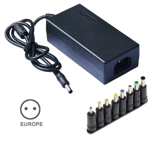 Adaptateur secteur pour ordinateur portable Chargeur multifonction universel 12V-24V 96W pour ordinateurs portables Réglementation européenne