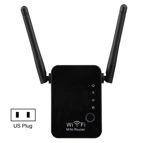 300Mbps WiFi répéteur double antenne signal amplificateur routeur sans fil réseaux prolongateur US Plug