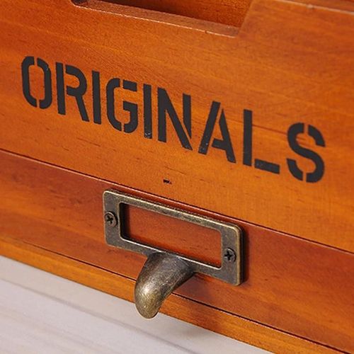 Boîte De Rangement En Bois Porte-Lettres Porte-Lettres Porte-Lettres Vintage Courrier Papier Organisateur De Cartes Pour Le Bureau À Domicile