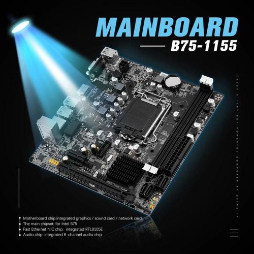Interface CPU de la carte mère d'ordinateur de bureau LGA1155 DDR3 Accessoires informatiques durables