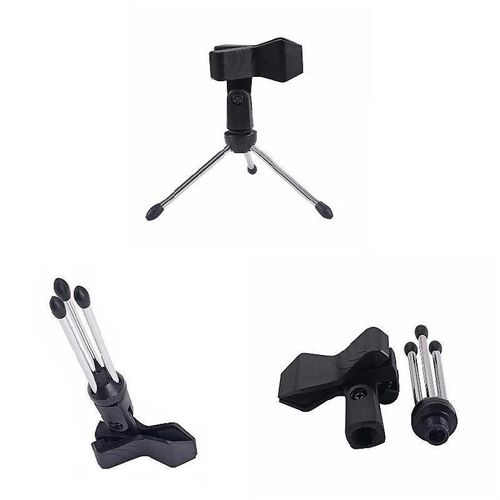 Microphone Pied de micro Support de trépied Table de bureau portable Support réglable