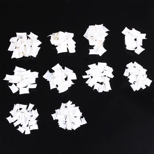 500 Pcs Élégant Large Canard Pieds Abs Ongles Conseils Mode Design Faux Ongles (Blanc) 