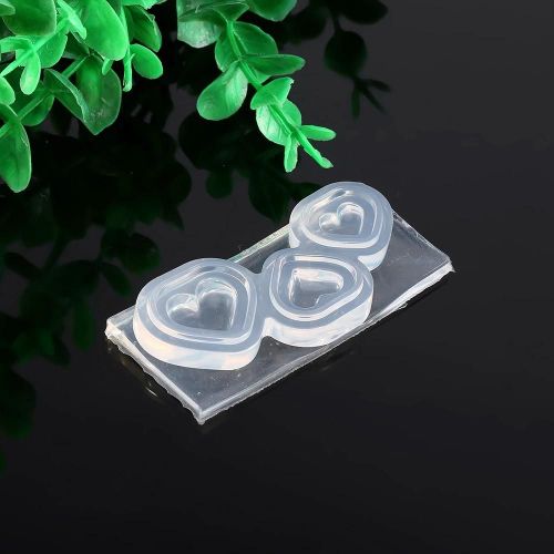 1pc À La Mode 3d Nail Art Pochoir Manucure Design Silicone Stickers Forme De Coeur 