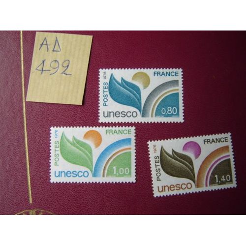 Ad 492/ Lot Timbres France Neufs Sans Trace Charnière *Service N°50 À 52 * 1976