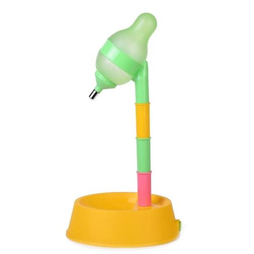 Distributeur D'eau Pour Chien De Compagnie Distributeur D'eau Automatique Amovible Réglable Sûr Pour Boire Jaune