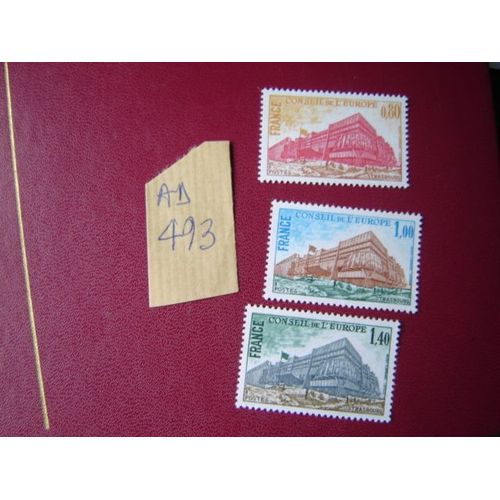 Ad 493 / Lot Timbres France Neufs Sans Trace Charnière *Service N°53 À 55 * 1977