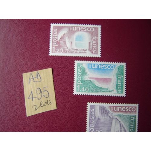 Ad 495 / Lot Timbres France Neufs Sans Trace Charnière *Service N°60 À 62 * 1980