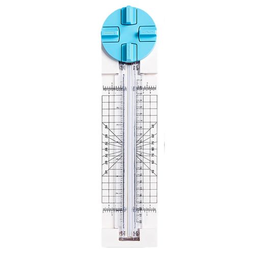 Coupe-Papier Artisanal 4 En 1 Outil De Découpe De Papier Multifonctionnel Fait À La Main Bleu