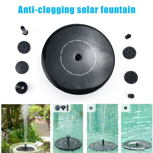 Pompe À Eau De Fontaine Solaire Amovible Pour Étang Piscine Jardin Décoration Extérieure Nouveau