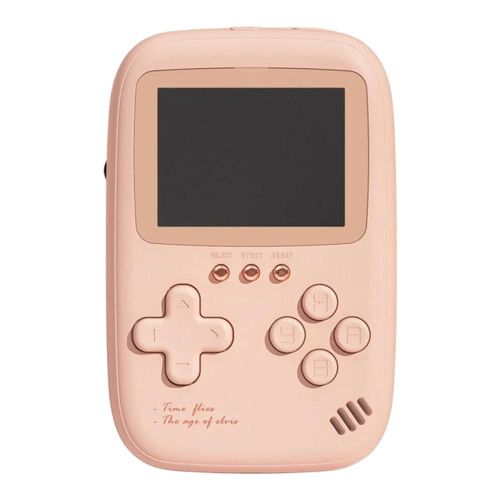 Console De Jeu Rétro Avec 500 Jeux Nostalgiques Intégrés Chargement Usb Mini Lecteur De Jeu Portable Rose