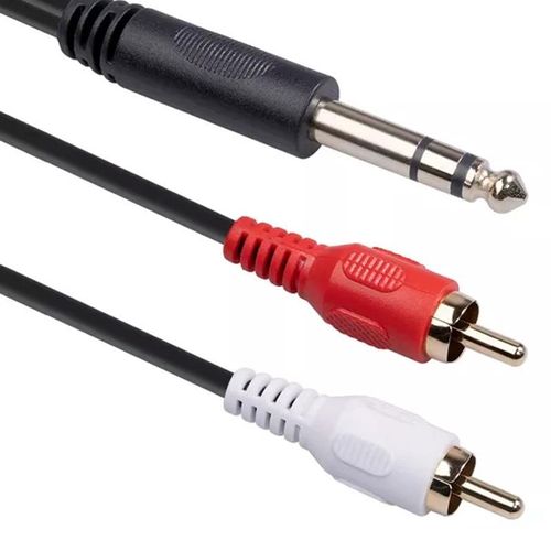 6,35 mâle vers double RCA rouge et blanc câble audio mâle 1,5 m câble audio de mixage