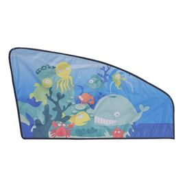 Rideau De Voiture Magnétique De Dessin Animé Parasol Réglable Pour Bébé Enfants Océan Fenêtre Gauche