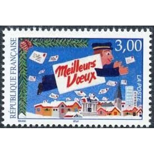 Meilleurs Voeux Du Facteur : Facteur Et Lettre Année 1997 N° 3125 Yvert Et Tellier Luxe