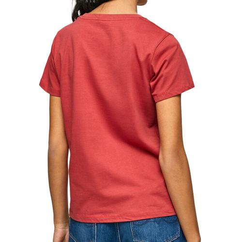 T-Shirt Rouge Femme Pepe Jeans Wendy