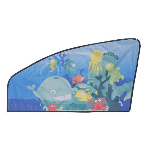 Rideau De Voiture Magnétique De Dessin Animé Parasol Réglable Pour Bébé Enfants Océan Fenêtre Droite