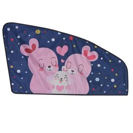 Rideau De Voiture Magnétique De Dessin Animé Parasol Réglable Pour Bébé Enfants Lapin Fenêtre Gauche