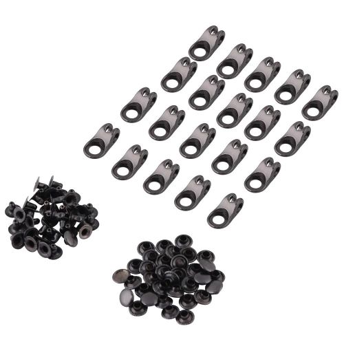 20x Crochet De Lacet De Botte Accessoires De Lacet Boucles Avec Rivets Pour La Réparation / Le Camp / La Randonnée / L'escalade (Gris)