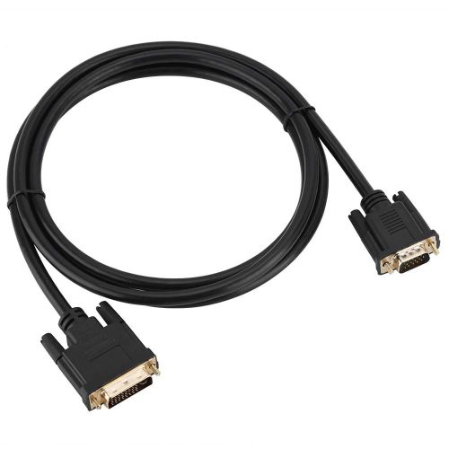 1,8 m 1080P DVI 24+5 vers VGA Adaptateur DVI mâle vers VGA mâle Convertisseur vidéo numérique Adaptateur de câble vidéo numérique