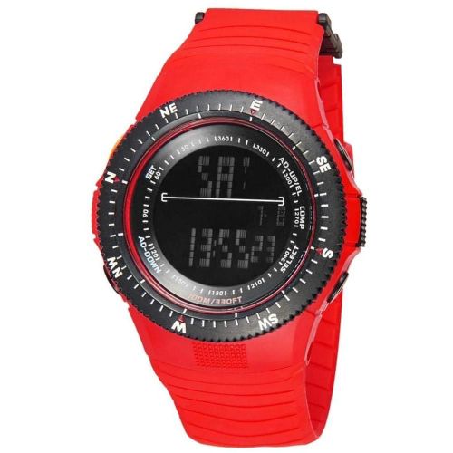 Synoke Montre Électronique Multifonctionnelle Montre-Bracelet Sport À Affichage Numérique Étanche (Rouge)