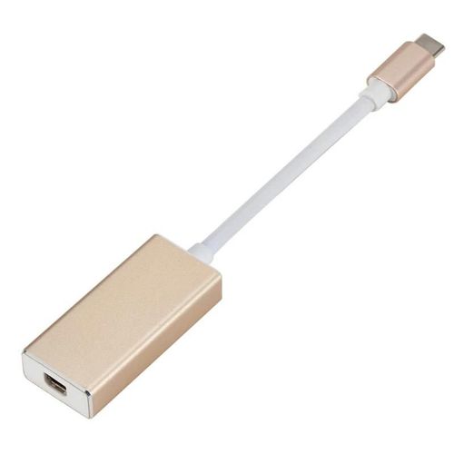 Prise en charge de l'adaptateur USB-C vers Mini Displayport 4K pour l'affichage de cinéma LED Mini DP Monitor Gold