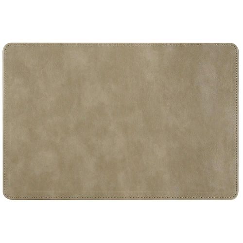 Tapis de souris de chargeur sans fil en cuir de couleur unie surfaces en douceur Tapis de bureau étanche pour ordinateurs portables PC Gris,10W