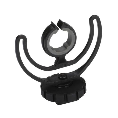Pieds de microphone pour petit microphone de 2 cm de diamètre Supports de conception absorbant les chocs pour la diffusion en direct et l'interview Noir