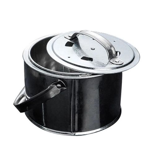 Ménage Portable Charbon De Bois Brûlant Bassin Poêle À Feu Extérieur Barbecue Charbon De Bois Griller Métal Brasero Noir