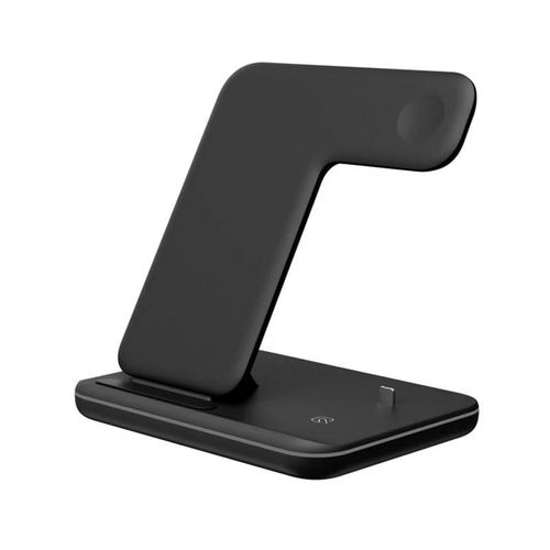 Chargeur Sans Fil 15w Charge Rapide 3 En 1 Station De Charge Sans Fil Magnétique Amovible Noir